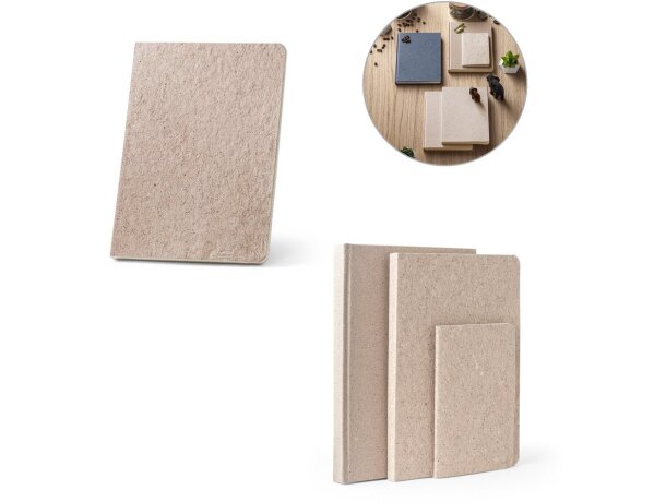 Libretas ecológicas con tapa semirrígida Teapad Semi-rigid de hojas de té detalle 1