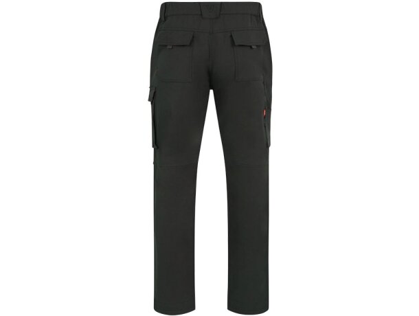 Pantalones nymphs de sarga elastica multiestiramiento 8 bolsillos Verde militar detalle 16