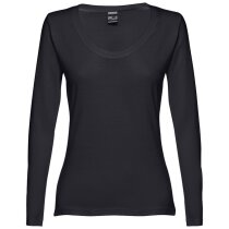 Camiseta manga larga bucharest wh ii negra algodón