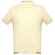 Polo Adam de algodón piqué cardado con cuello canalé Amarillo pastel detalle 17