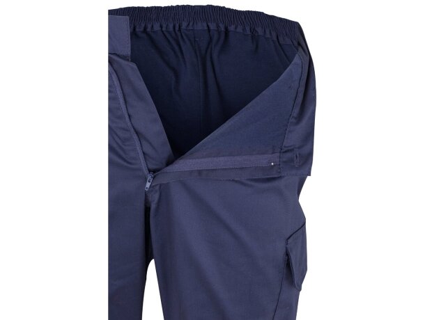 Pantalón multibolsillos bicolor poseidon con reflectantes Azul marino/Naranja detalle 23
