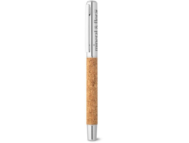 Roller Andrew de acero inoxidable reciclado con clip de corcho Natural detalle 3