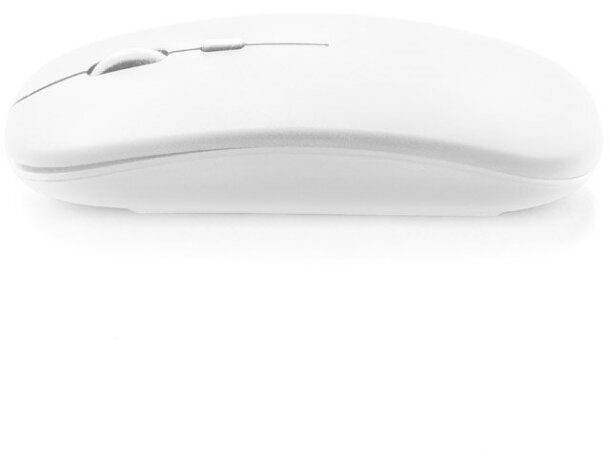 Ratón inalámbrico khan con batería recargable de 500mah Blanco detalle 4
