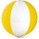 Pelotas playa plástico pvc con combinado en blanco y color Hi!dea Amarillo detalle 4