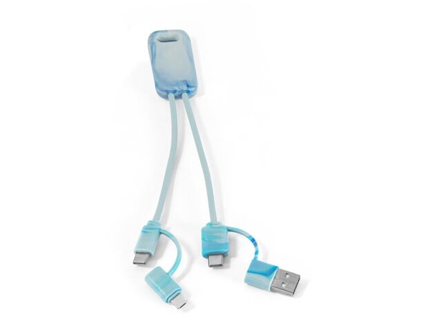 Cable usb 6 en 1 berners ultrarrápido en pet reciclado 100% rpet Multicolor detalle 5