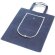 Bolsa plegable Arlon con ribete blanco personalizado azul