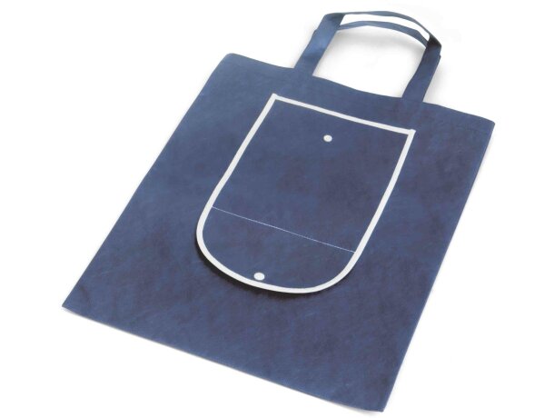 Bolsa plegable con ribete blanco personalizado
