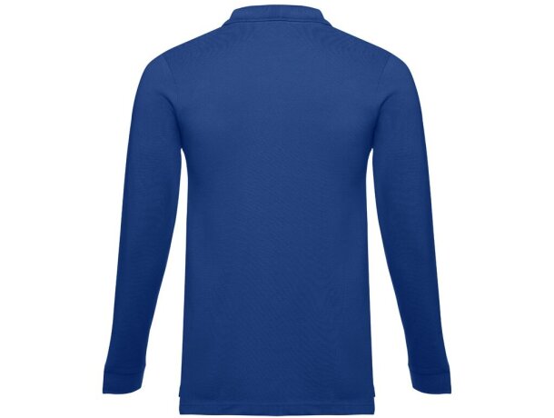 Polo Bern de manga larga en algodón 210 g/m² para hombre Azul royal detalle 17