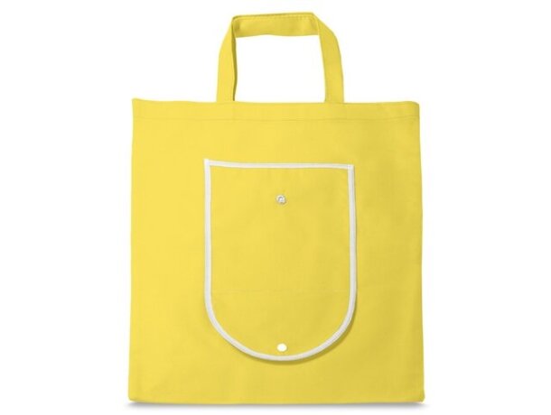 Bolsa plegable Arlon con ribete blanco amarillo