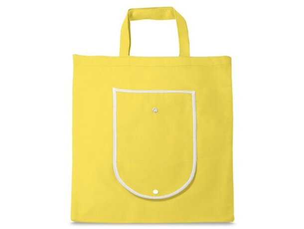 Bolsa plegable con ribete blanco amarillo