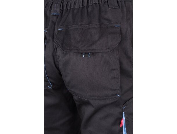 Pantalón elástico bicolor fides con seis bolsillos funcionales Gris/Azul claro detalle 34