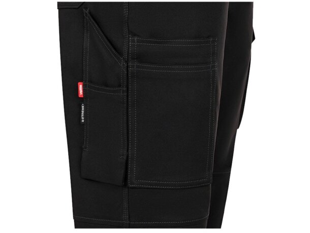 Pantalones nymphs de sarga elastica multiestiramiento 8 bolsillos Negro detalle 42