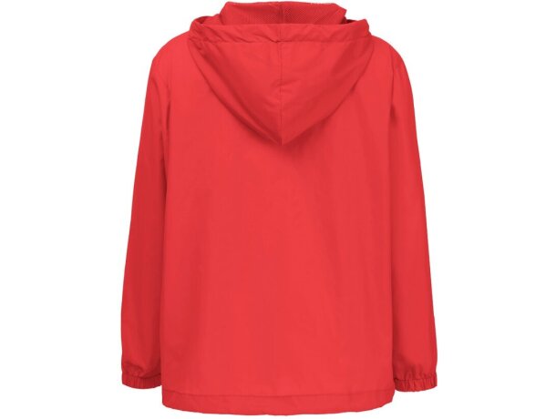 Cortavientos infantil THC Dubliners Kids con capucha impermeable Rojo detalle 12