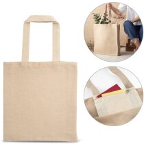 Bolsa de juco para empresa 100% algodón cremallera 275 g/m2