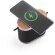Altavoz Guetta 5w bluetooth con carga inalámbrica en bambú y rpet Gris oscuro detalle 4