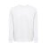 Sudadera unisex Colombo en algodón blanco con felpa italiana detalle 1