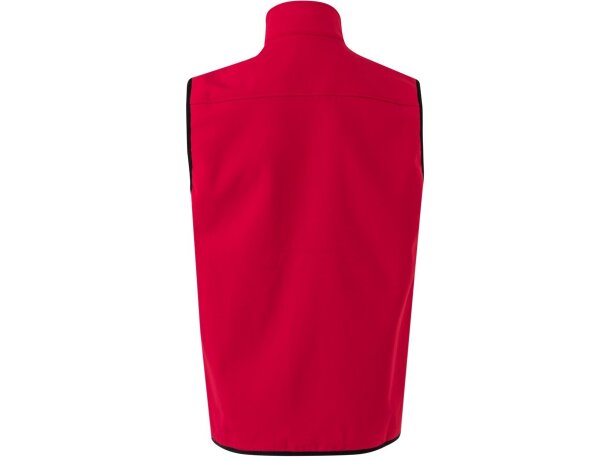 Chaleco soft shell Varuna con forro polar y cremallera invertida Rojo detalle 11