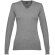 Jersey de punto cuello v mujer Milan Women Gris matizado detalle 3