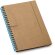 libreta con boligrafo a5 en carton reciclado personalizada azul claro
