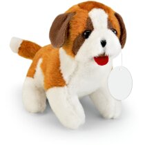 Perro marrón y blanco de peluche personalizado marron Perro marrón y blanco de peluche personalizado marron