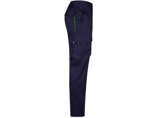Pantalón de sarga multibolsillos bicolor VL Hypnos Azul marino/Verde detalle 24