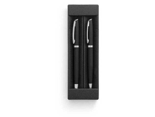 Set Re-lando roller y bolígrafo en aluminio reciclado 100% rAL Negro detalle 33