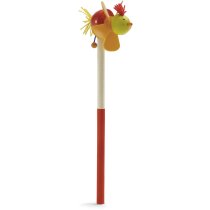 Lápiz con muñeco de madera barato rojo Lápiz con muñeco de madera barato rojo