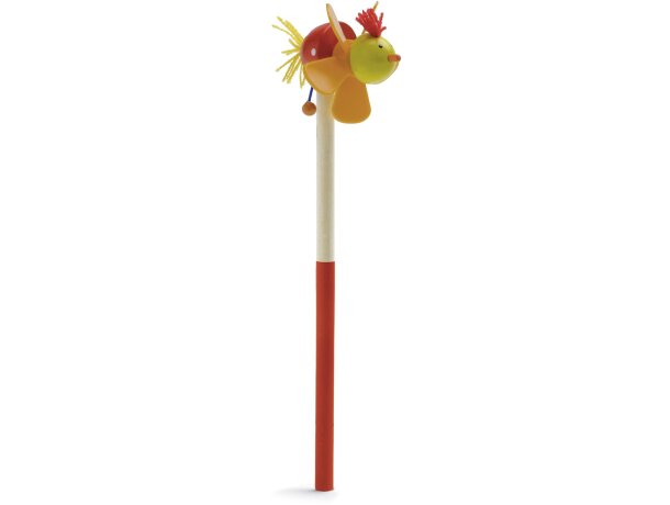 Lápiz con muñeco de madera barato rojo Lápiz con muñeco de madera barato rojo