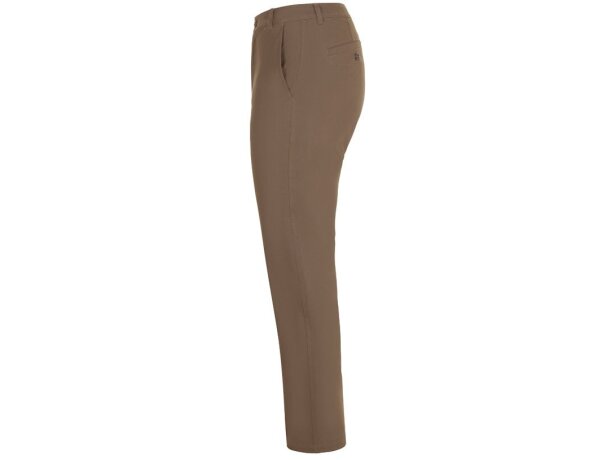 Pantalón chino Vishnu unisex elástico con cinco bolsillos Natural claro detalle 3
