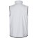 Chaleco soft shell Varuna con forro polar y cremallera invertida Blanco detalle 9