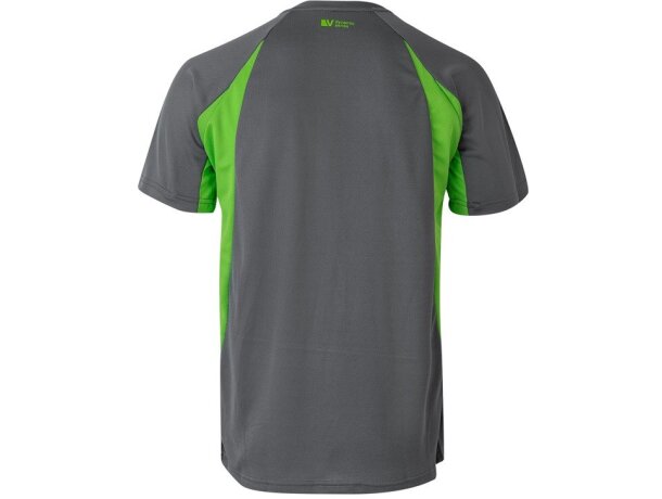 Camiseta técnica ojo de pájaro bicolor VL Slayer Gris/Verde detalle 3