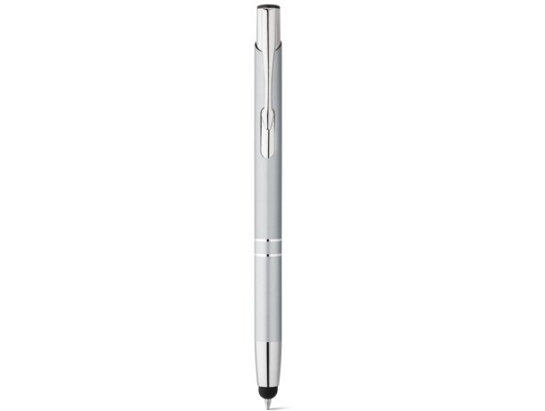 Bolígrafo Beta Touch de aluminio Cromado satinado detalle 2