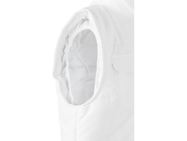 Chaleco acolchado multibolsillos Vl Mefitis poliéster 220 g/m² Blanco detalle 25