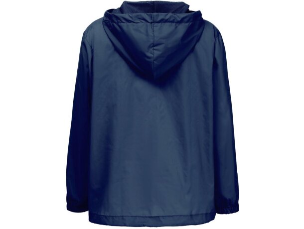 Cortavientos infantil THC Dubliners Kids con capucha impermeable Azul detalle 15