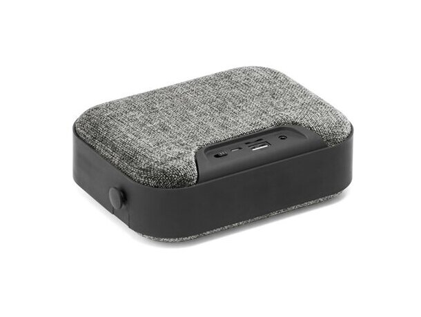 Altavoz Teds portátil con micrófono gris