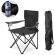 Throne silla camping plegable con portabotella