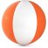 Pelotas playa plástico pvc con combinado en blanco y color Hi!dea Naranja detalle 1