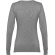 Jersey de punto cuello v mujer Milan Women Gris matizado detalle 4