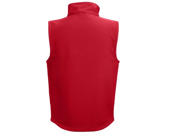 Chaleco softshell Baku unisex repelente al agua Rojo detalle 6