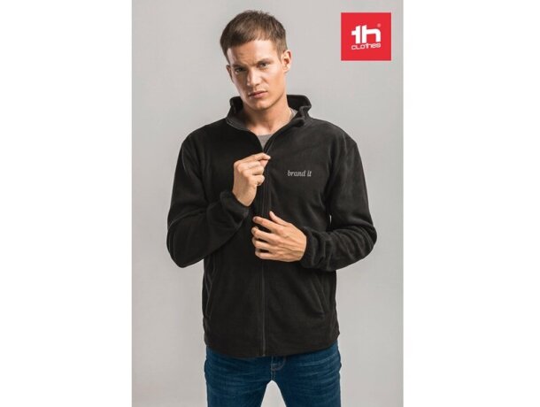 Chaqueta Thc Helsinki polar para hombre, con cremallera