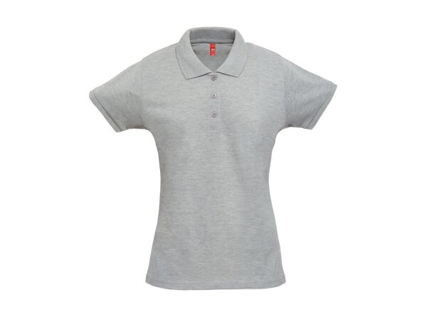 Polo Berlin Women piqué algodón corte cinturón para mujer Gris claro matizado detalle 1