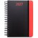Agenda a5 brecht de papel reciclado con tapa dura y anillas Rojo detalle 7