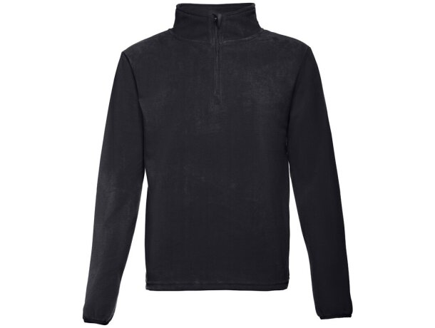 Polar vienna unisex de poliéster con cremallera de 1/4 Negro detalle 14