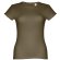Camisetas manga corta corte entallado de algodón 150 g/m2 Thc Sofia Verde militar detalle 22