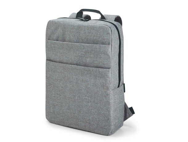 Mochila compacta de poliéster para ordenador gris claro barata