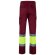 Pantalón multibolsillos bicolor poseidon con reflectantes Burdeos/Amarillo detalle 2