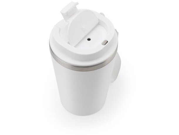 Vaso térmico Spitz de acero inoxidable reciclado con acabado mate Blanco detalle 10