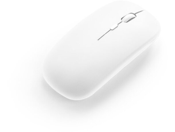 Ratón inalámbrico khan con batería recargable de 500mah Blanco detalle 5