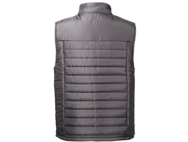 Chaleco acolchado THC Cloud nailon reciclado unisex Gris detalle 5