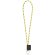 Set lanyard nautic long con anilla de 32 mm en poliamida Blanco/Amarillo